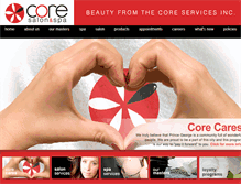 Tablet Screenshot of coresalonspa.com